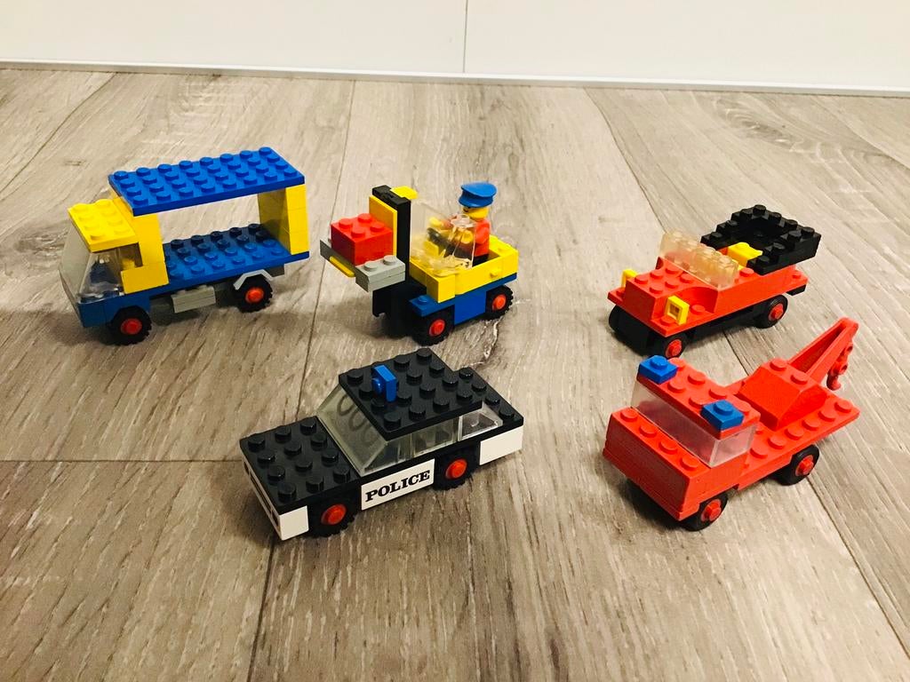 LEGO vintage 70s, 4 sets, zie omschrijving, IGS. Ook los., Ophalen of Verzenden, Gebruikt, Complete set, Lego