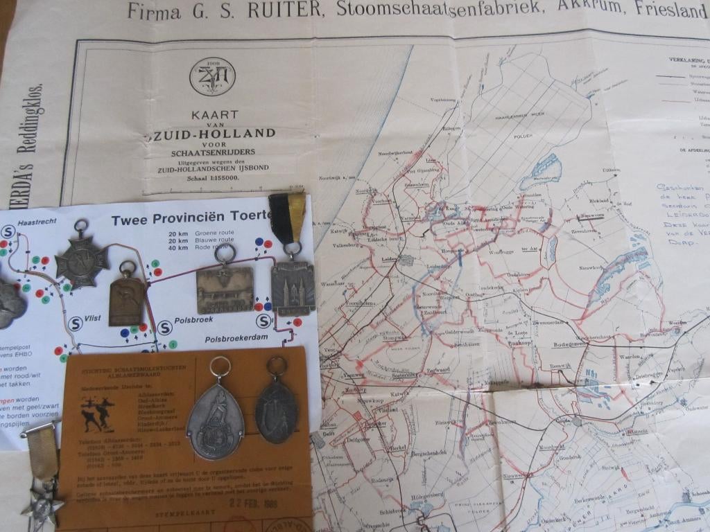 medailles schaatsen, Ophalen of Verzenden, Overige materialen, Nederland