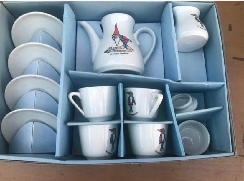 Vintage Piggelmee Kinderservies Van Nelle Kahla Jaren 70, Ophalen of Verzenden