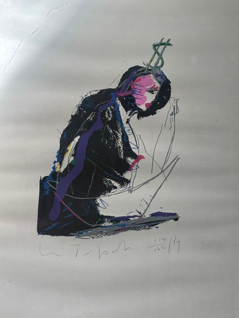 Abstract kunstwerk, Antiek en Kunst, Kunst | Schilderijen | Abstract, Ophalen of Verzenden