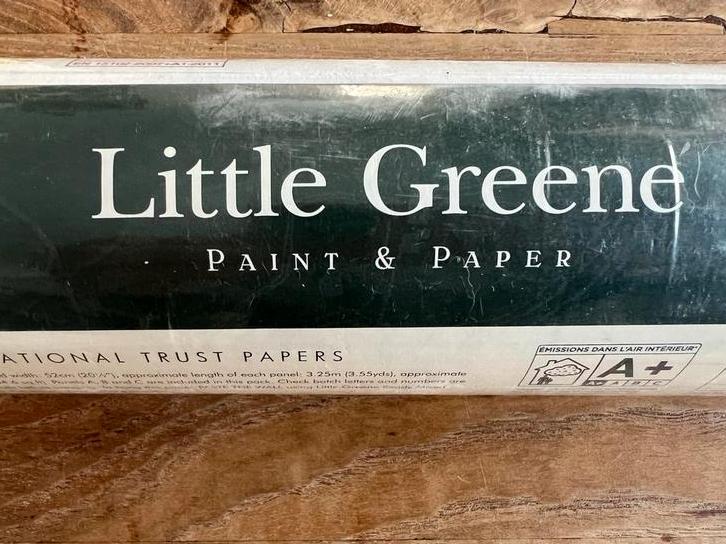 2x Little Greene Achilles Twilight behang, Huis en Inrichting, Stoffering | Behang, Grijs, minder dan 10 m², Ophalen