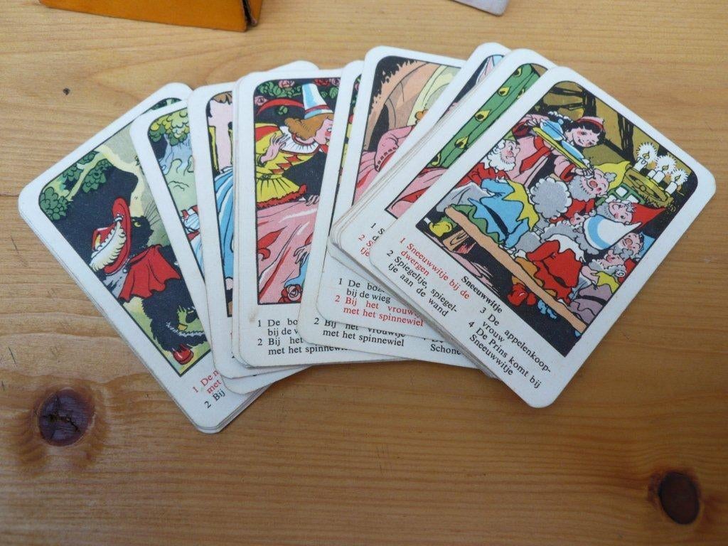 Leuk nostalgisch sprookjeskwartet, Verzamelen, Speelkaarten, Jokers en Kwartetten, Ophalen of Verzenden, Gebruikt, Kwartet(ten)