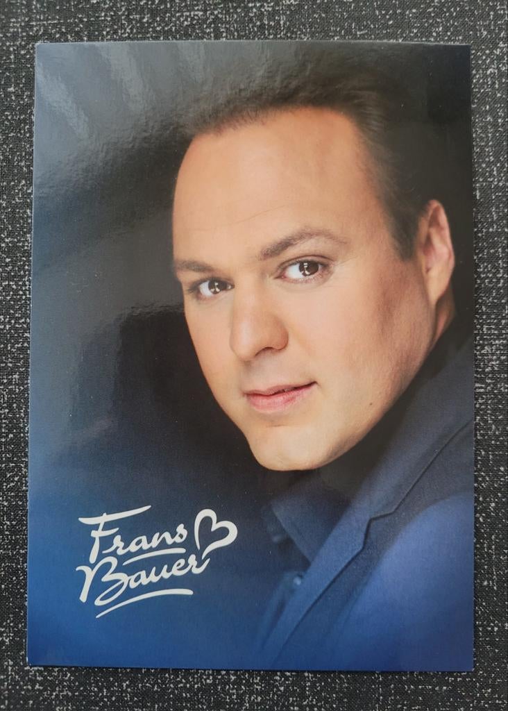 Frans Bauer - Strooikaart, fanclubkaart , promotiekaart,, Verzamelen, Ophalen, Zo goed als nieuw, Foto of Kaart