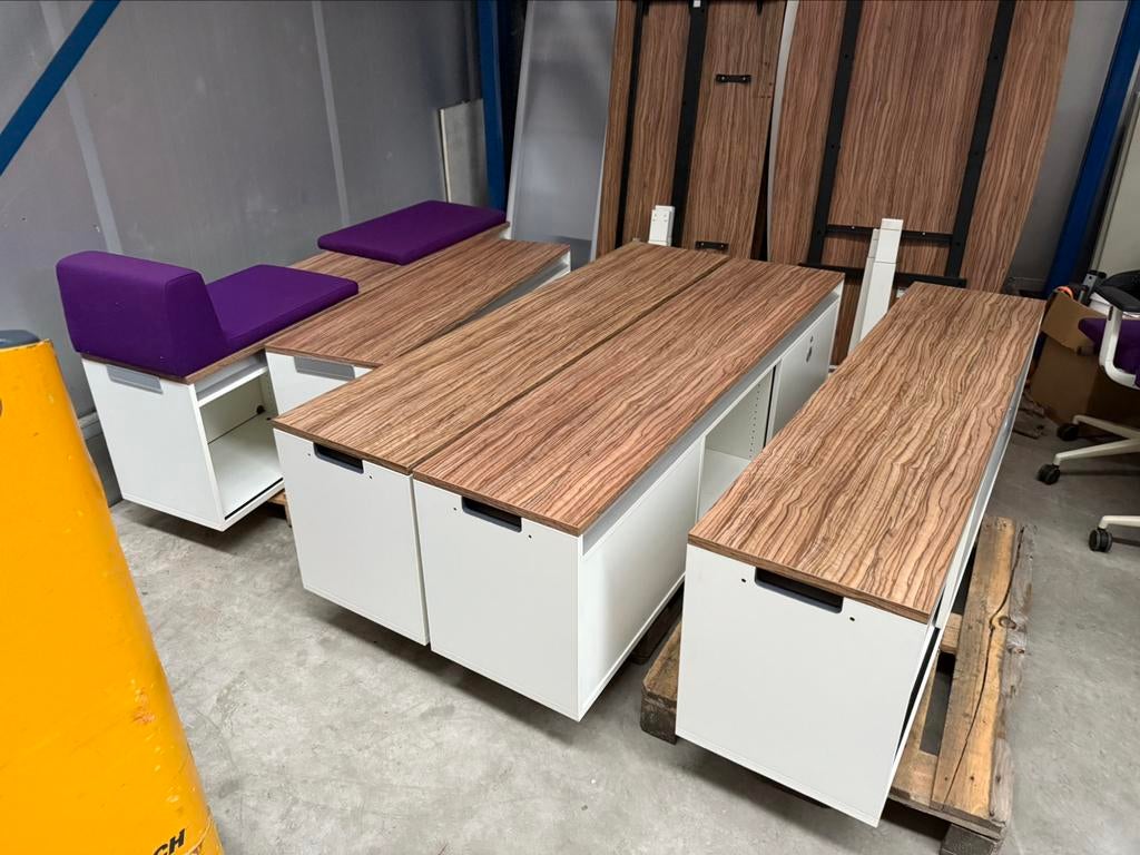 Sedus design kasten / bankelementen hout – afsluitbaar, Ophalen