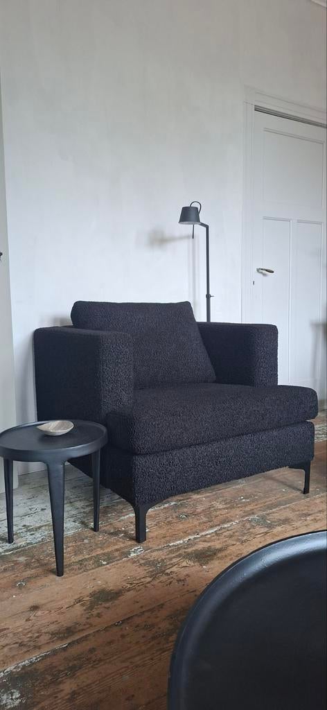Fauteuil Bocx Interiors zwart, Eenpersoons, Nieuw, 75 tot 100 cm, Ophalen of Verzenden