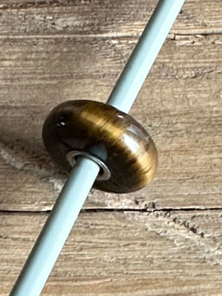 Trollbeads Mooie tijgerkraal, Ophalen of Verzenden, Zo goed als nieuw, Zilver, Trollbeads