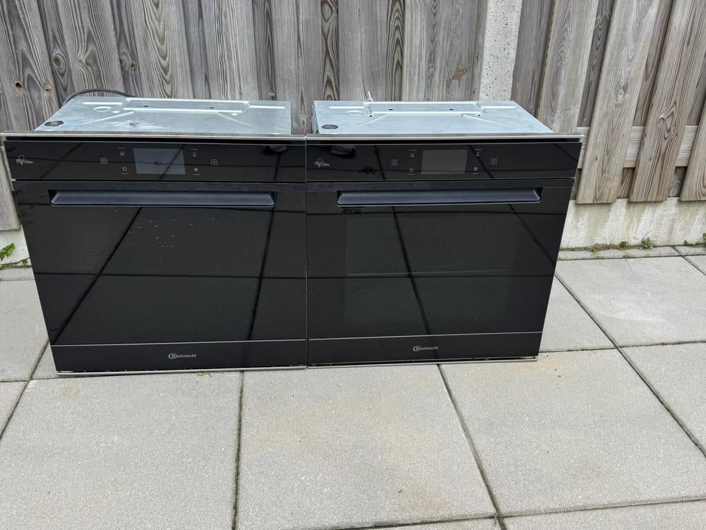Bauknecht showroom model inbouw oven en inbouw combi stoom, Hete lucht, Zo goed als nieuw, Oven met grill, Inbouw