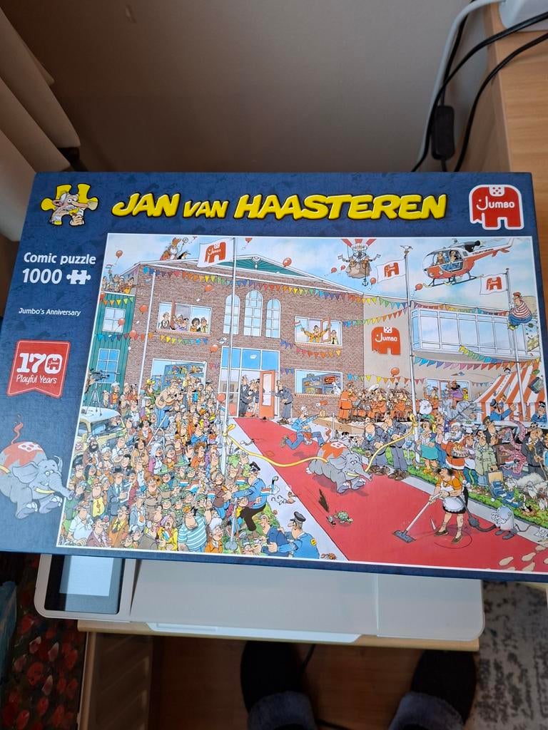 Jan van Haasteren puzzel 1.000 stukjes Jumbo's Anniversary, Ophalen, 500 t/m 1500 stukjes, Zo goed als nieuw