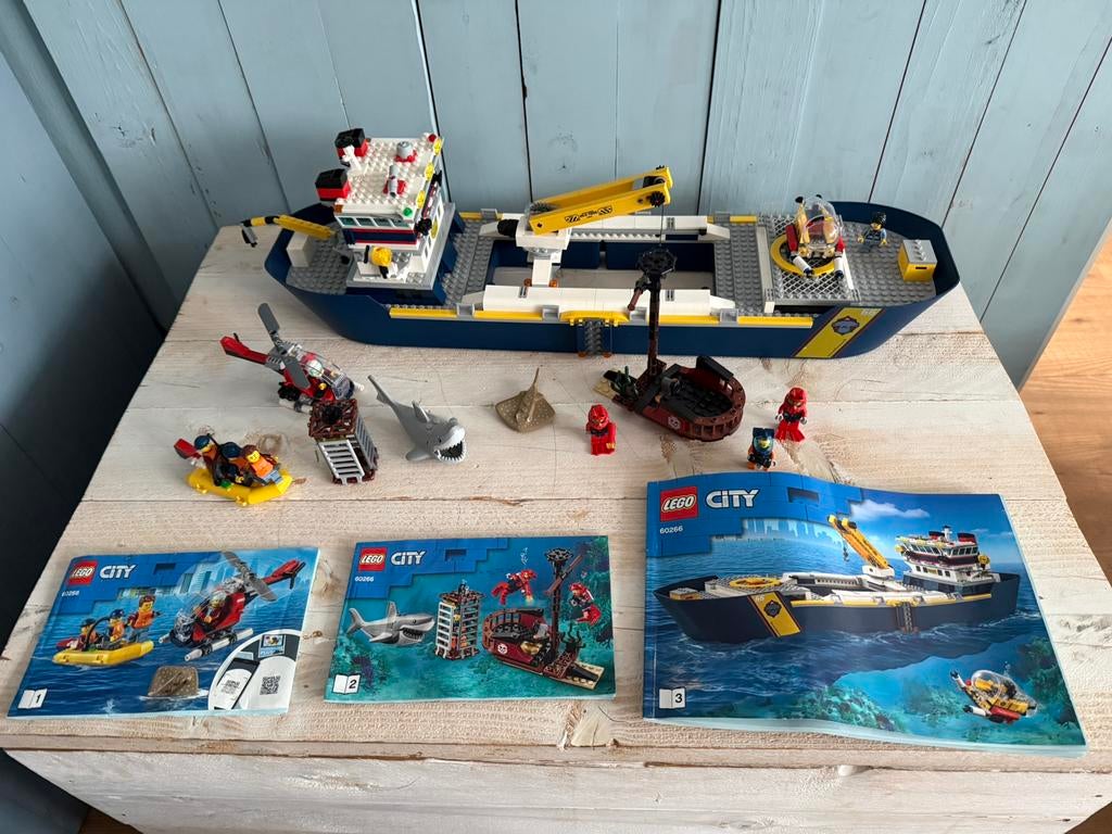 Lego City 60266 Oceaan onderzoekschip, Ophalen of Verzenden, Zo goed als nieuw