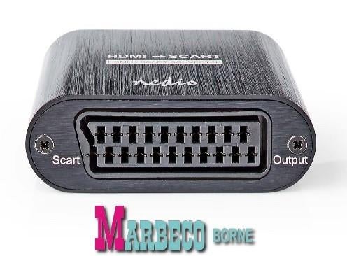 HDMI converter, Omvormer, HDMI Input, Scart Female output, Nedis, Nieuw, Info@marbeco.nl, Ophalen of Verzenden