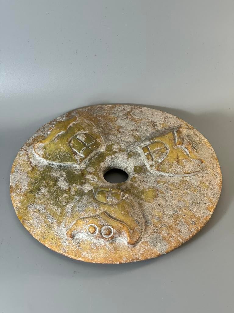 Chinese jade bi-schijf, Antiek en Kunst, Kunst | Niet-Westerse kunst, Ophalen of Verzenden