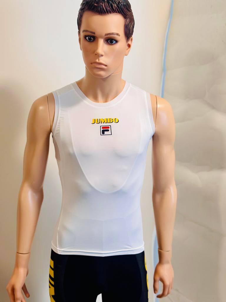 Tanktop sportshirt ondershirt zweetshirt maat M en L, Maat 48/50 (M), Wit, Ophalen of Verzenden, Zo goed als nieuw