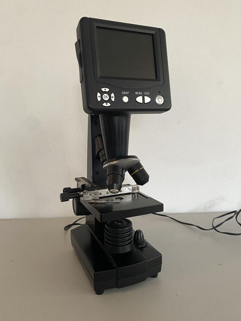 Bresser LCD Microscoop, Audio, Tv en Foto, Optische apparatuur | Microscopen, Ophalen of Verzenden, Zo goed als nieuw, 1000x of meer