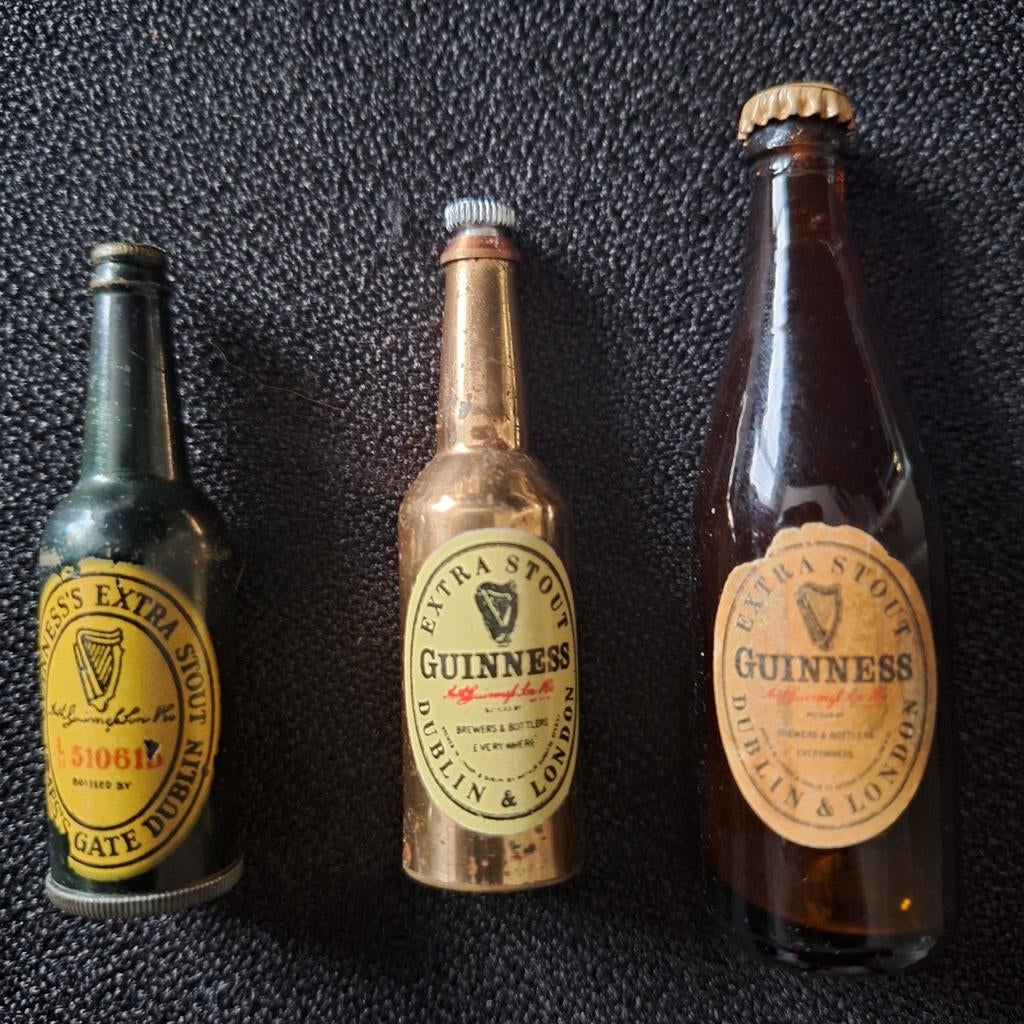 Guinness Miniatuur Flesjes - 3 stuks, Verzamelen, Merken en Reclamevoorwerpen, Ophalen of Verzenden, Gebruikt, Verpakking