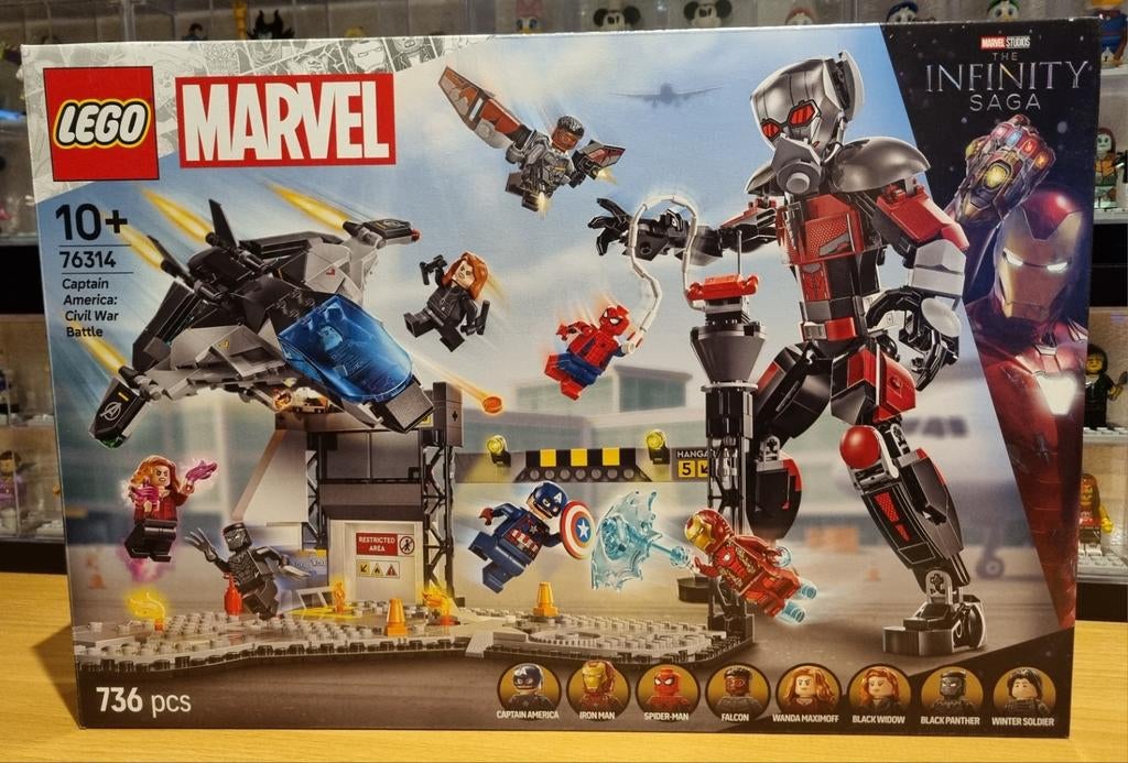 Lego 76314 Captain America Civil War Battle GEEN MINIFIGUREN, Kinderen en Baby's, Speelgoed | Duplo en Lego, Ophalen, Nieuw, Losse stenen
