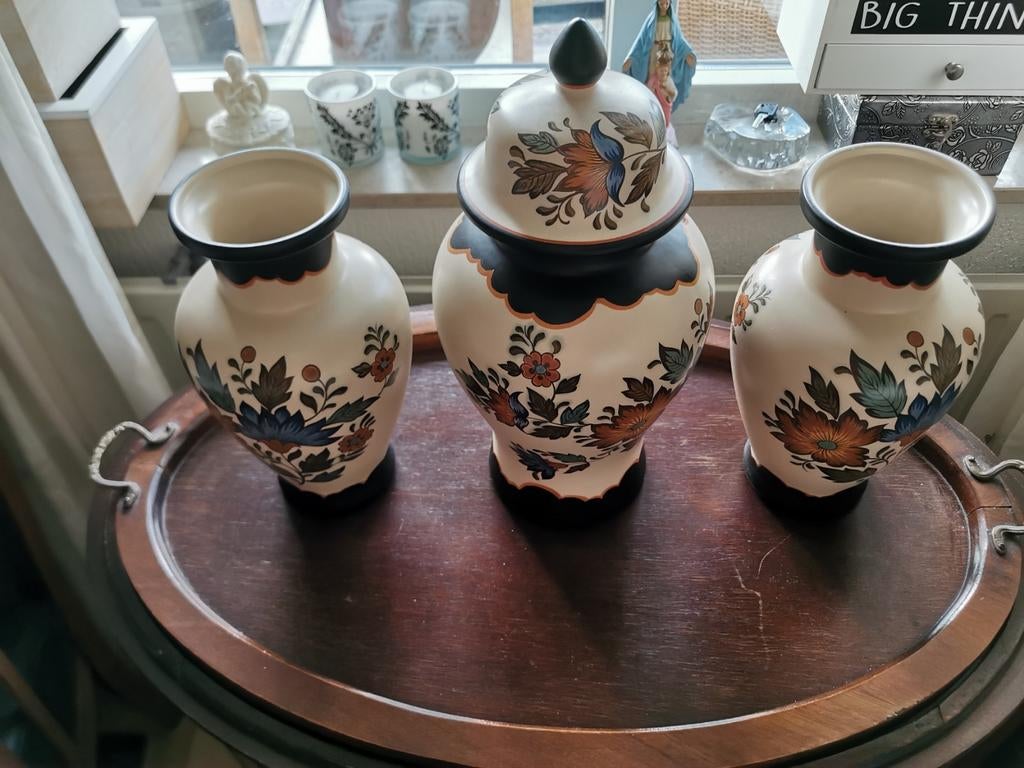 Kaststel Flora, Ophalen of Verzenden, Zo goed als nieuw, Rond, Hout