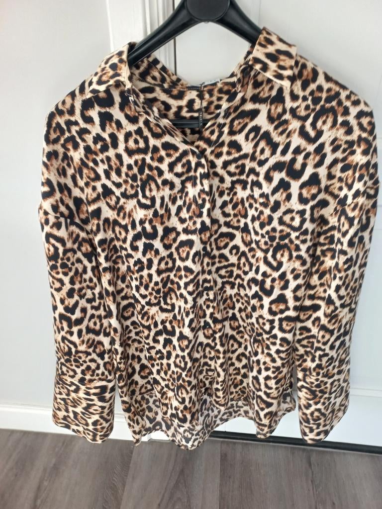 Loavies blouse panter Maat S NIEUW MET KAARTJE, Ophalen of Verzenden, Nieuw, Maat 38/40 (M), Bruin