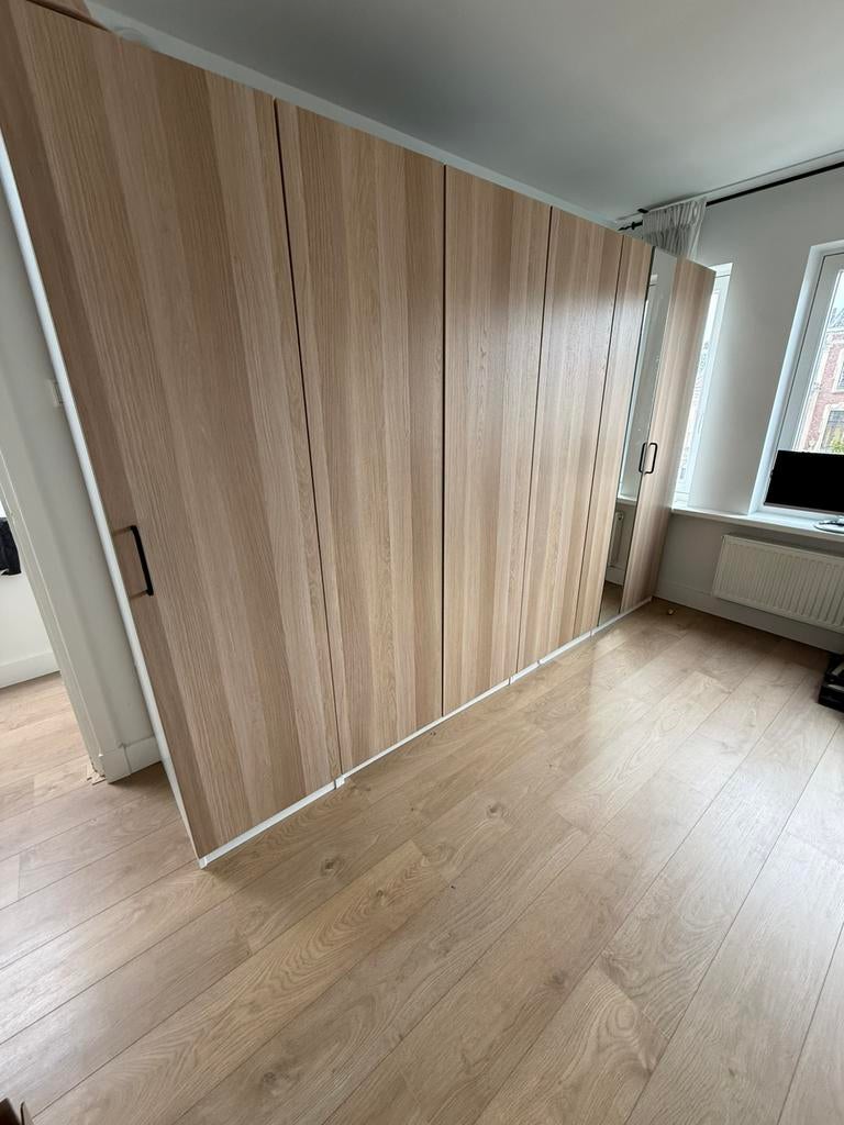 2x IKEA PAX kast v.a. 140 euro per stuk, 200 cm of meer, Eikenhout, 50 tot 100 cm, Zo goed als nieuw