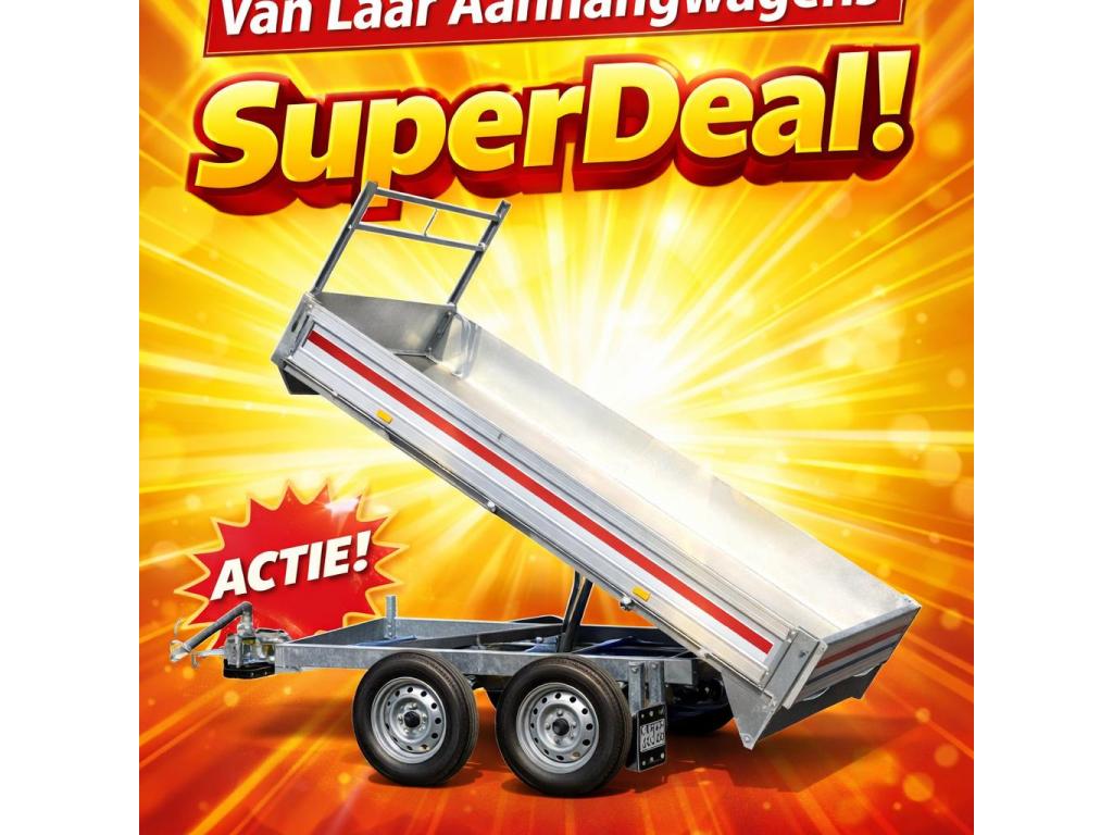 ACTIE NIEUW Kipper ongeremde tandemasser B rijbewijs Kieper, Auto diversen, VDM Trailers, Nieuw, Info@vdm-trailers.be, Hamerslagstraat 6 Pelt Belgie