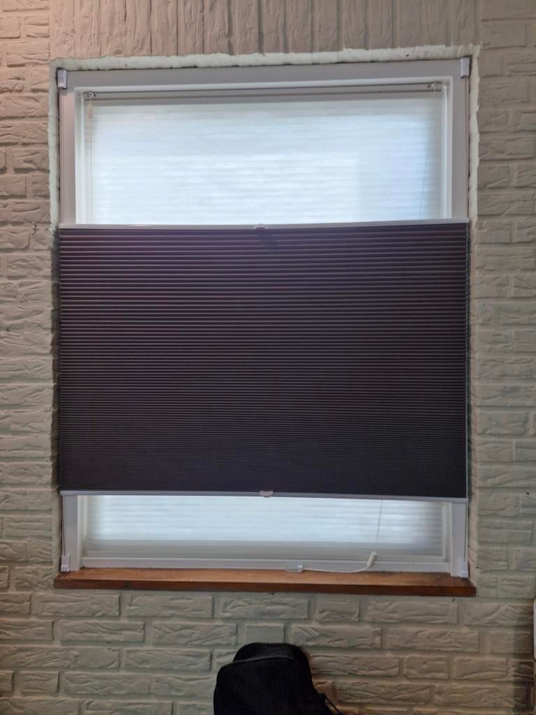 Plissé gordijn in 3 verschillende maten, Huis en Inrichting, Gebruikt, 100 tot 150 cm, Grijs, 50 tot 100 cm