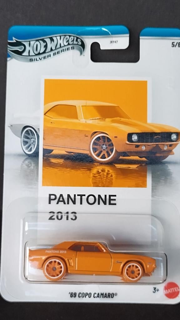 Chevrolet Copo Camaro 69 1:64 3inch Hotwheels Pantone Pol, 1186 MJ 1 NL, Auto, Verzenden, Nieuw
