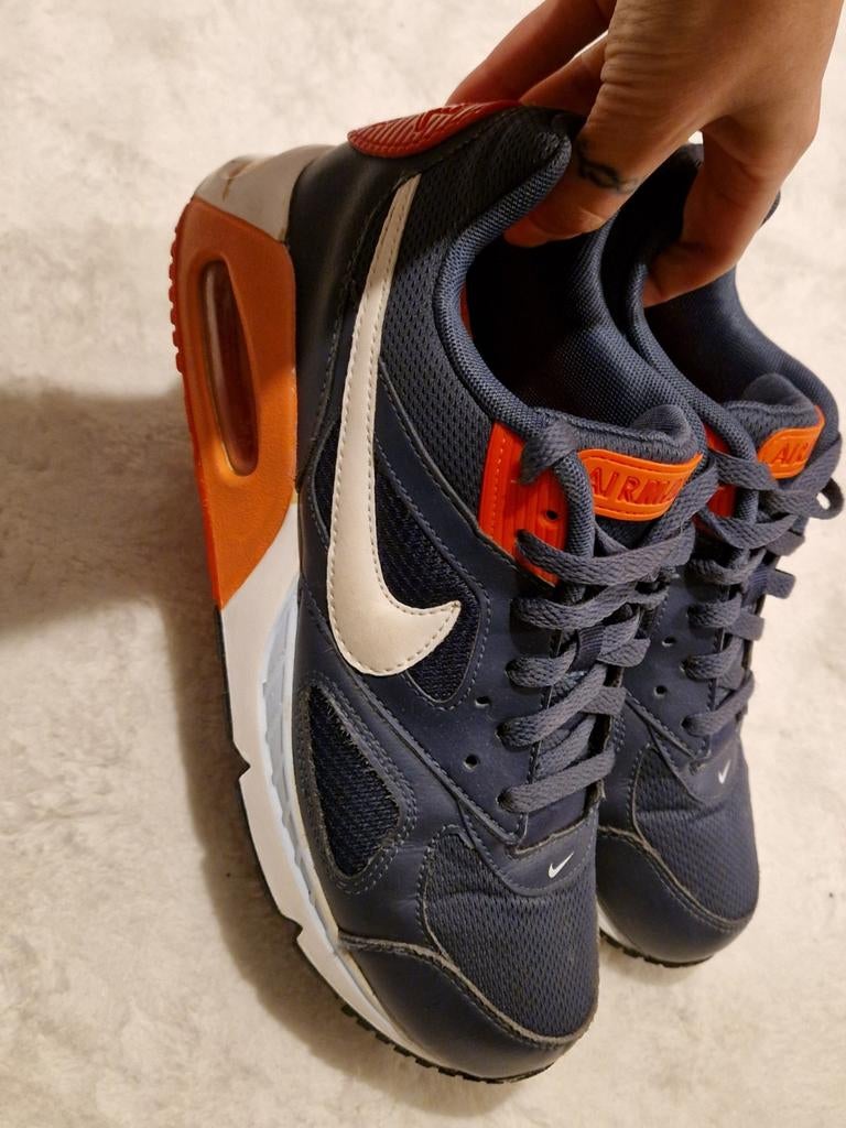 Nike Air Max 40.5 navy / oranje / wit, Blauw, Nike, Ophalen of Verzenden, Sneakers of Gympen
