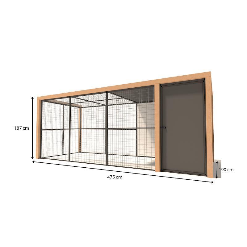 Voliere aluminium Noor | model 1, Ophalen of Verzenden, Nieuw, Aluminium, Volière