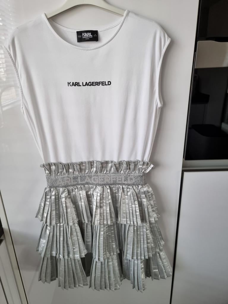 KARL LAGERFELD ZOMERJURK 158, Kinderen en Baby's, Meisje, Ophalen of Verzenden, Zo goed als nieuw, Jurk of Rok