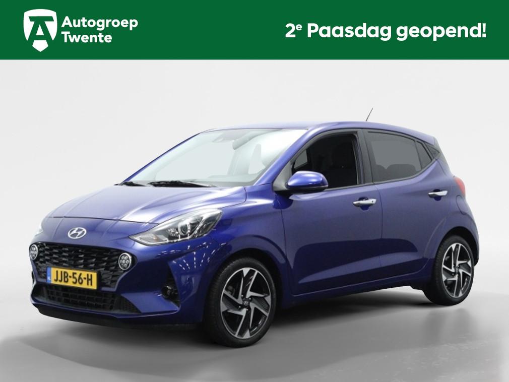 Hyundai i10 1.0 Premium | Navigatie | Keyless | Camera | Cli, 12 maanden, Stof, Gebruikt, Zwart