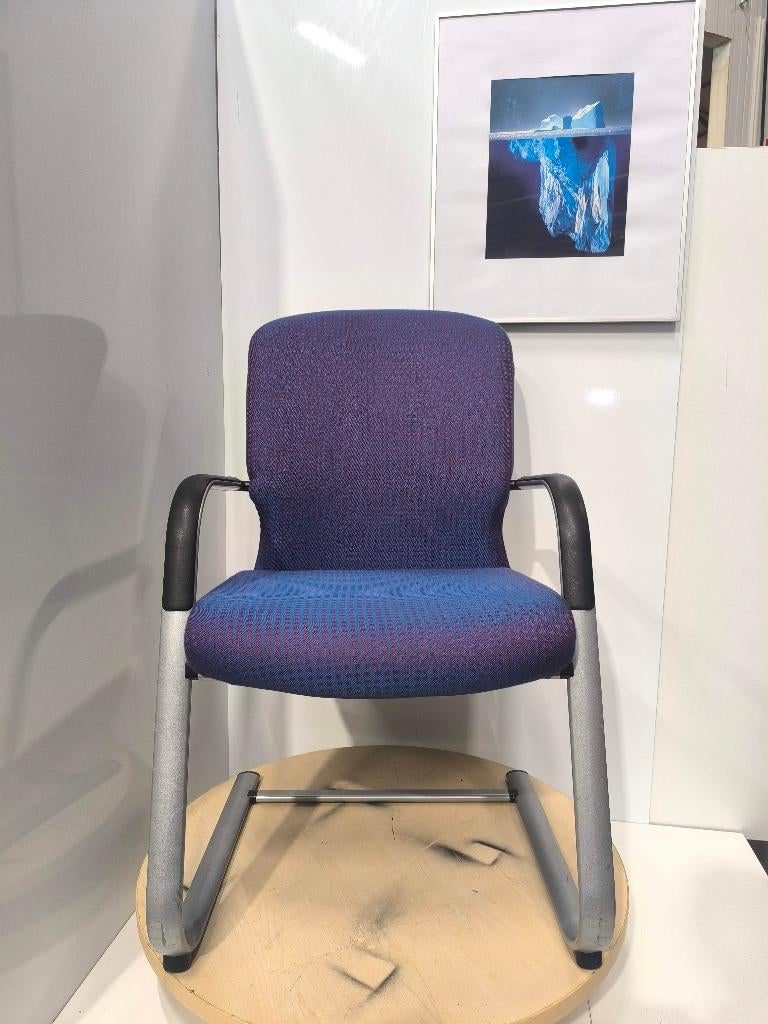 Comforto D7788 Vergederstoel / stoel / eetkamerstoel, 7stuks, Huis en Inrichting, Stoelen, Gebruikt, Blauw, Ophalen of Verzenden