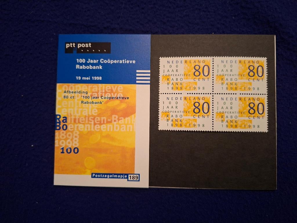 Postzegelmapje 189 uit 1998, Ophalen of Verzenden, Na 1940, Postfris