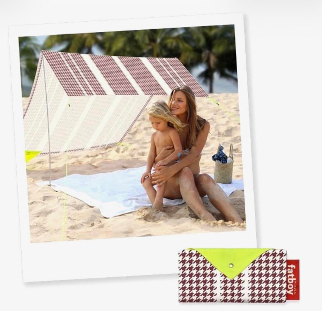 Fatboy Miasun strandtentje rood wit - Nieuw!!, Ophalen of Verzenden, Nieuw