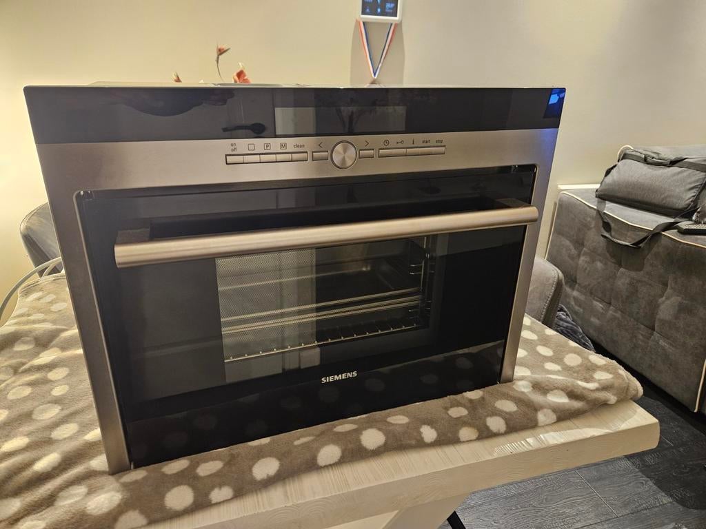 Siemens Inbouw stoomoven, 45 tot 60 cm, Hete lucht, Ophalen of Verzenden, Zo goed als nieuw