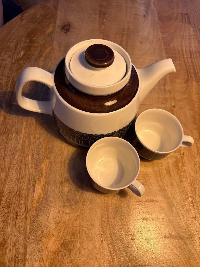 Rorstrand Amanda theepot met 2 kopjes, Ophalen of Verzenden