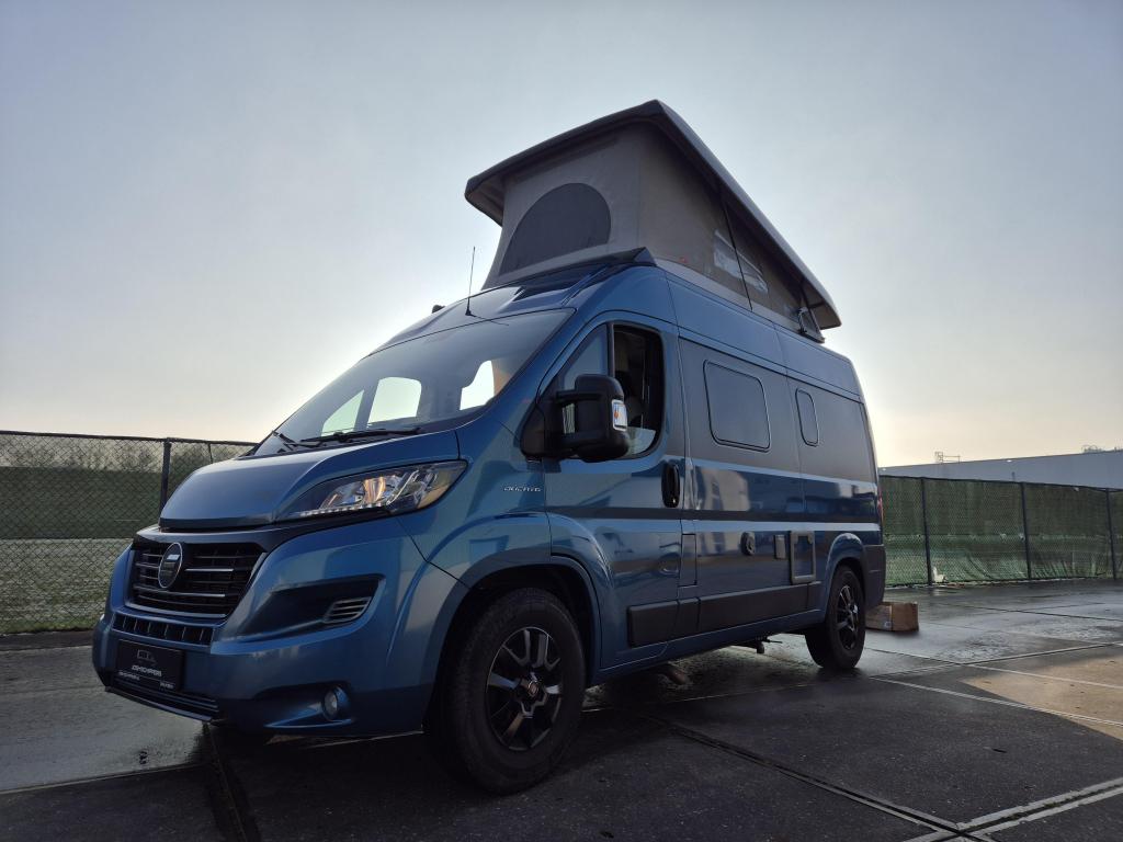 Hymer Free 540 Blue Evolution Hefdak automaat 2022 Buscamper, Caravans en Kamperen, Automaat, Koelkast, Buscamper of Camperbus