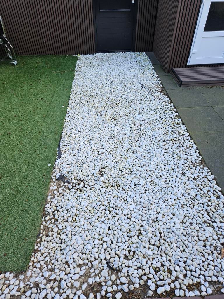 Gratis wit grind/keien., Tuin en Terras, Grind, Keien en Split, Ophalen of Verzenden, Gebruikt, Wit