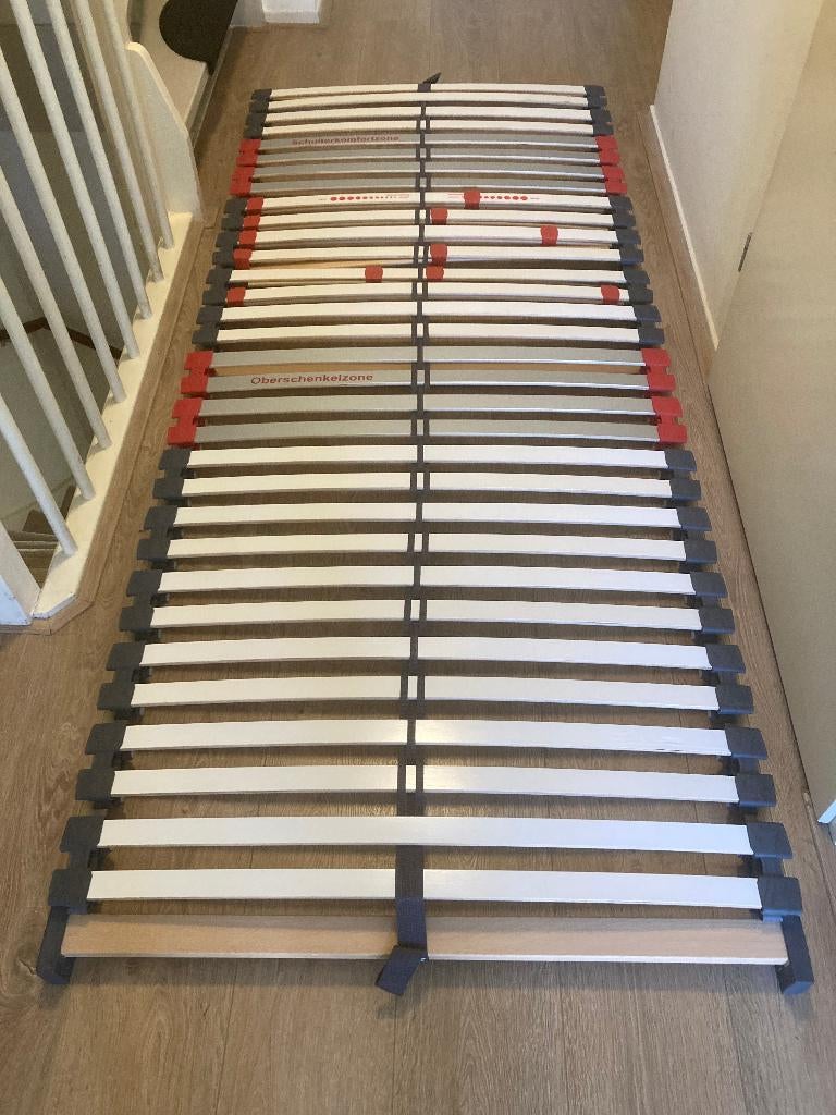 lattenbodem 90x 220cm, Huis en Inrichting, Slaapkamer | Matrassen en Bedbodems, Ophalen, 90 cm, Eenpersoons, Zo goed als nieuw