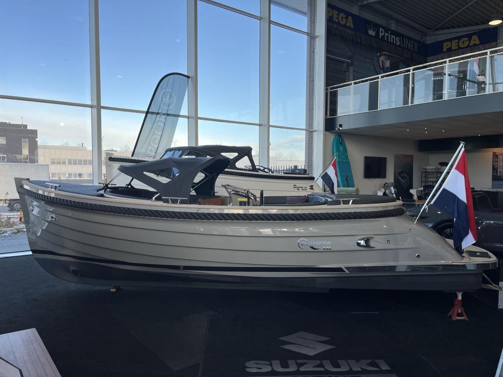 Waterspoor 646 Outboard + 100pk Suzuki, 6 meter of meer, Nieuw, Buitenboordmotor, Polyester