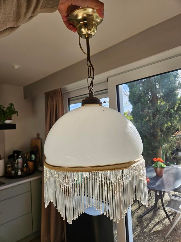 Vintage hanglamp, Huis en Inrichting, Lampen | Hanglampen, Ophalen of Verzenden, Gebruikt, Minder dan 50 cm