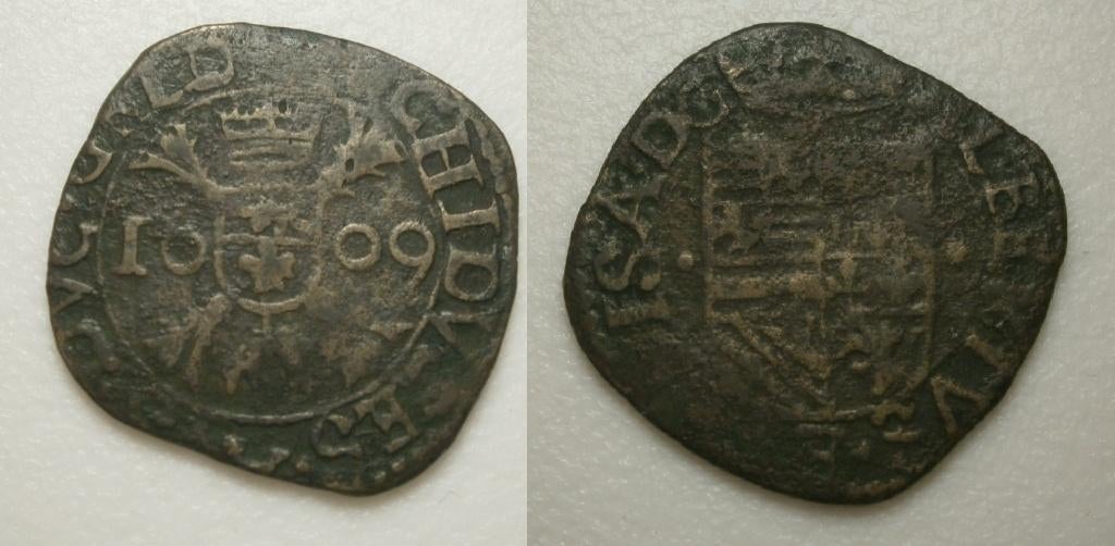 PD11250 Roermond Oord 1609, Ophalen of Verzenden, Overige landen, Losse munt