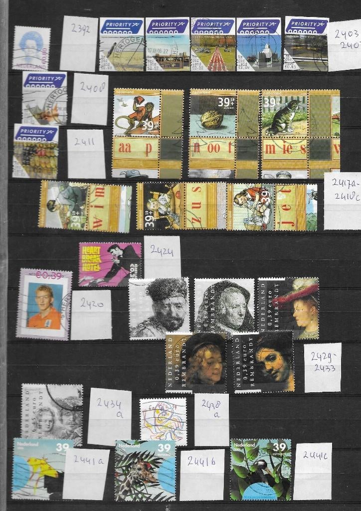 jaar 2006 series en zegels, Postzegels en Munten, Verzenden, Na 1940, Gestempeld