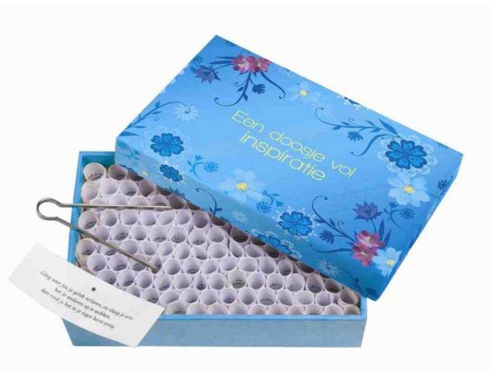 Een doosje vol inspiratie, Ophalen of Verzenden, Nieuw, Overige onderwerpen