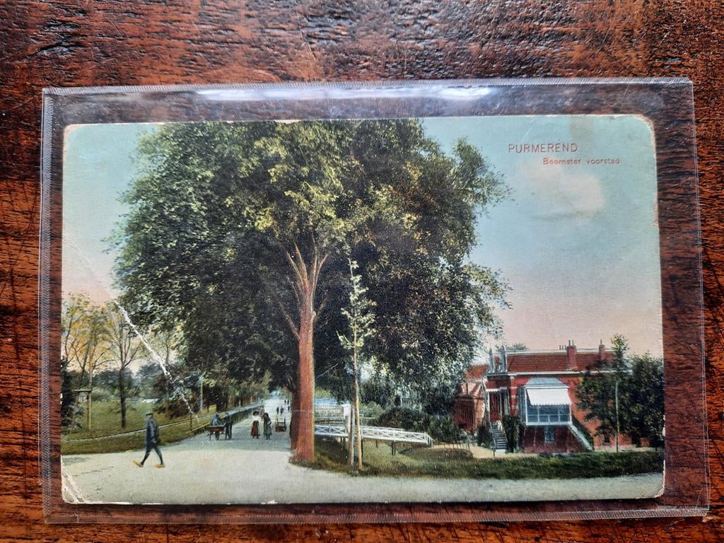 Oude Ansichtkaart Purmerend - Beemster voorstad, Ophalen of Verzenden, 1920 tot 1940, Gelopen, Noord-Holland