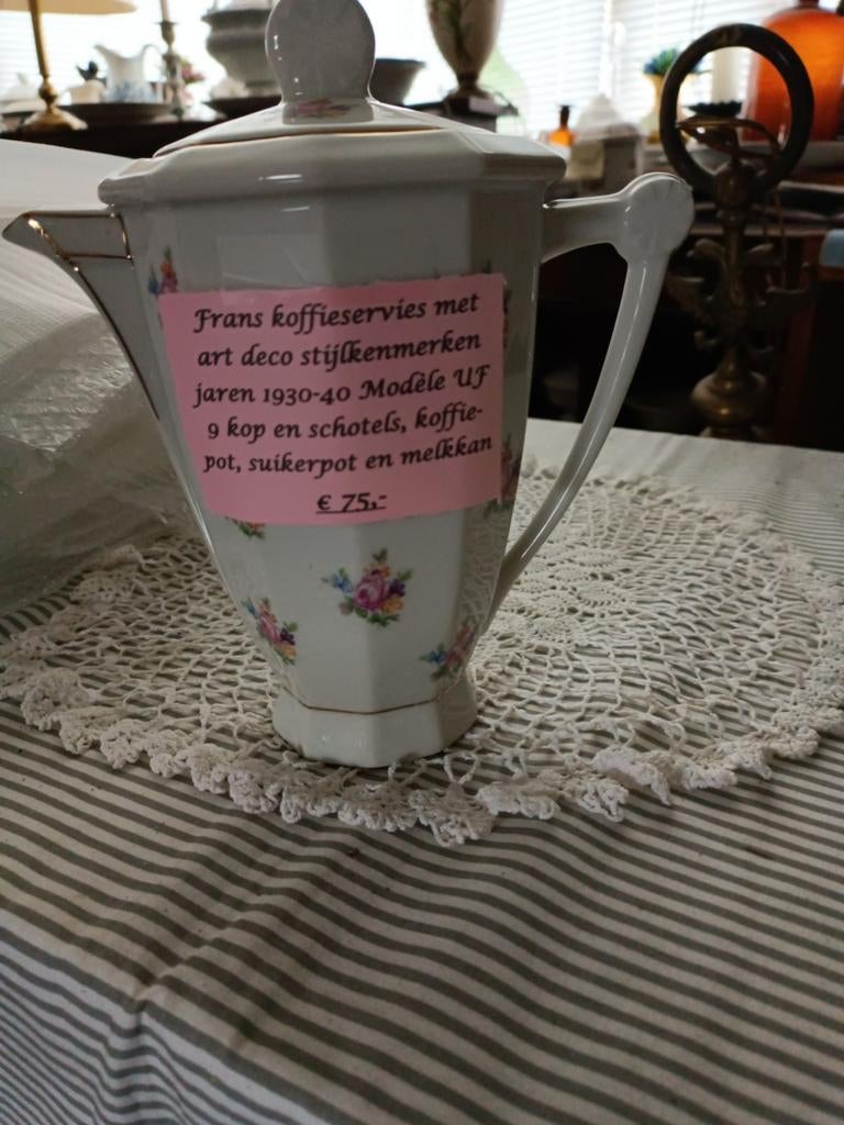 Frans Art Deco koffie servies, Ophalen