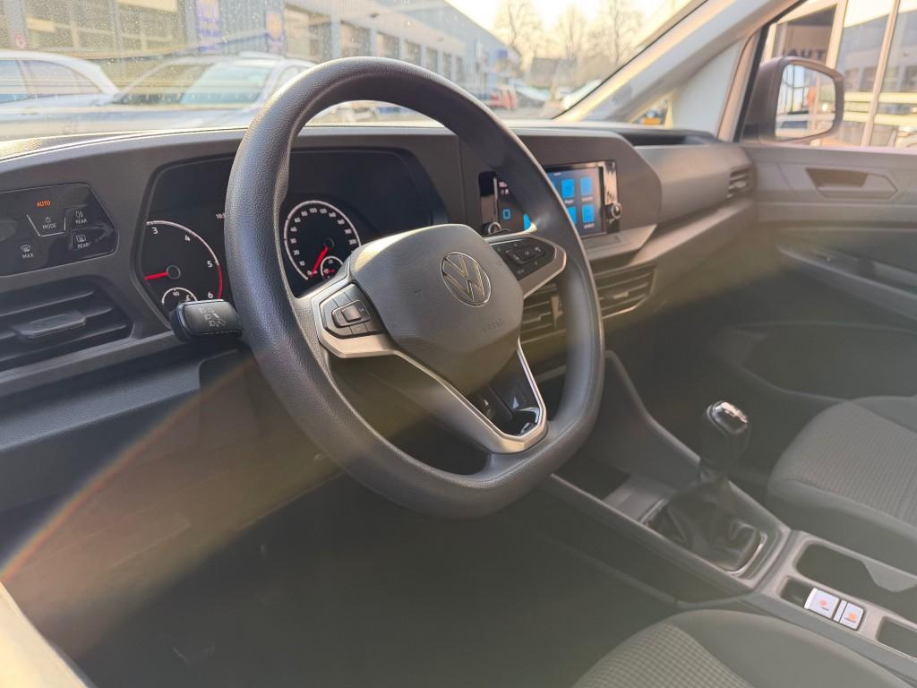 Volkswagen CADDY 2.0 TDI L1H1 BMT COMFORT AIRCO CARPLAY PDC, Volkswagen, Wit, Bedrijf, 2 stoelen