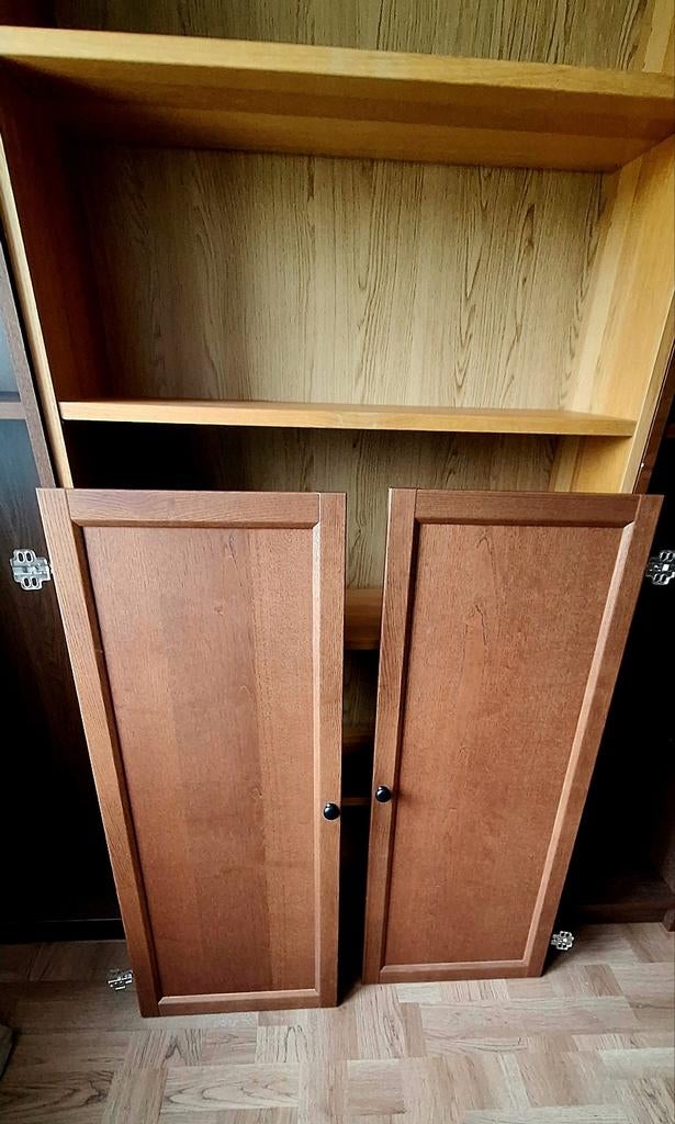 Billy boekenkast deurtjes oxberg  2 stuks, Ophalen, 200 cm of meer, 50 tot 100 cm, Zo goed als nieuw