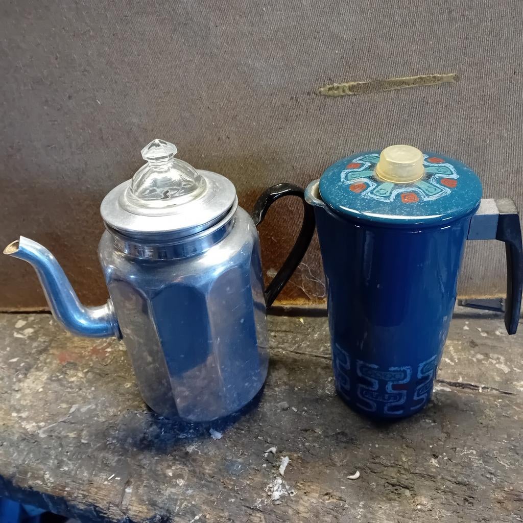 Koffiepot  pruttelpot  Retro, Ophalen of Verzenden