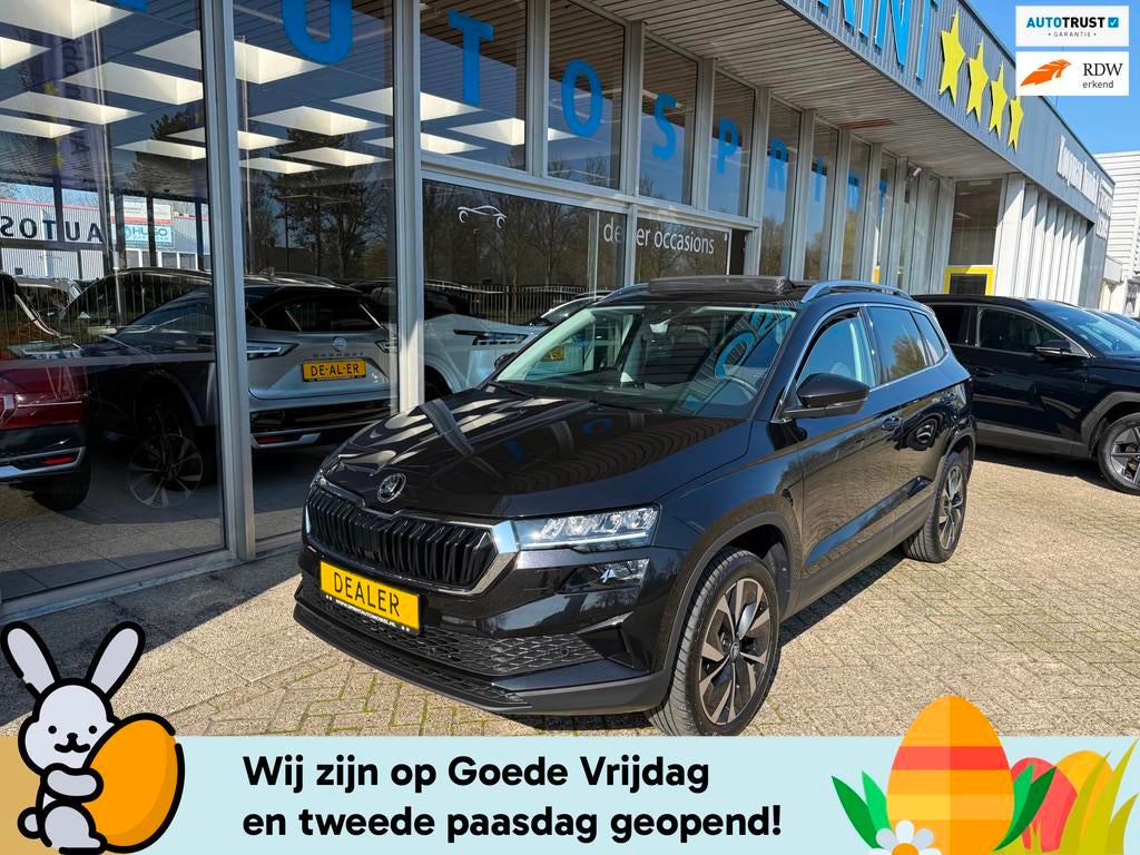 Skoda Karoq 1.5 TSI ACT Business Edition 150PK PANO, CAMERA,, Zwart, 4 cilinders, 150 pk, Bedrijf