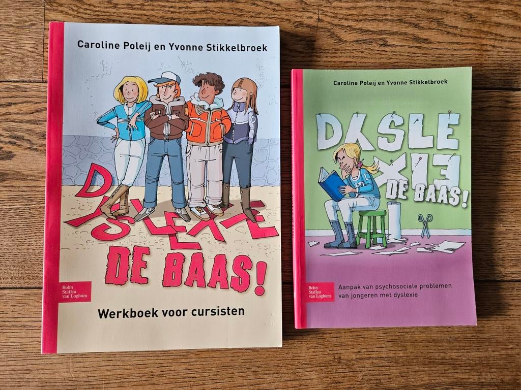 Dyslexie de Baas - Handleiding en Werkboek, Ophalen of Verzenden, Gamma, Gelezen, Caroline Poleij en Yvonne Stikkelbroek