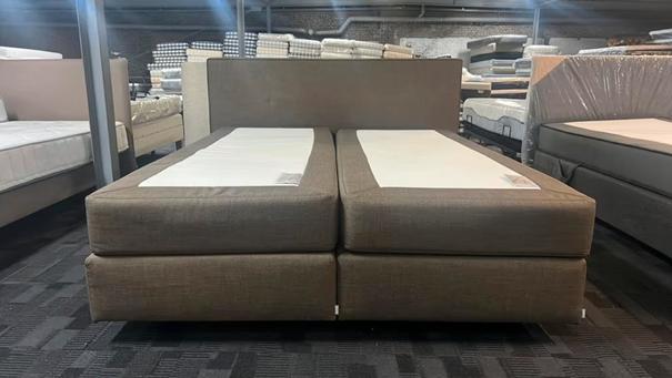 Auping boxspring Sami 160 x 210 vlak, Huis en Inrichting, Slaapkamer | Matrassen en Bedbodems, Ophalen, 210 cm, Tweepersoons, Zo goed als nieuw